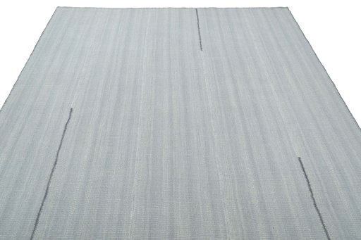 Close-up detail of New Modern Design rug from Iran / Persia showing Wool weave