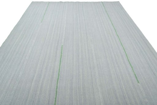 Close-up detail of New Modern Design rug from Iran / Persia showing Wool weave
