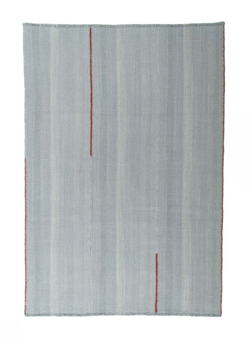 Full view of New Modern Design rug from Iran / Persia, 246 × 174 cm in Gray tones