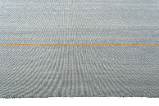 Close-up detail of New Modern Design rug from Iran / Persia showing Wool weave