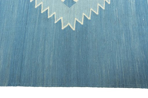 Close-up detail of New Modern Design rug from Iran / Persia showing Wool weave