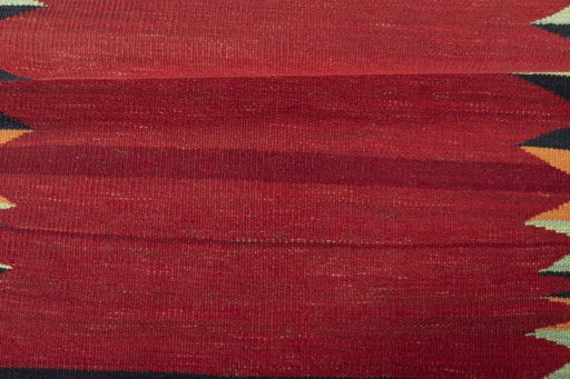 Full view of New Modern Design rug from Iran / Persia, 99 × 85 cm in Red tones