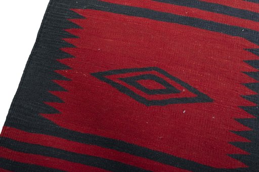 Surface texture of New Modern Design rug with natural Wool and intricate pattern