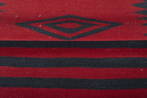 Full view of New Modern Design rug from Iran / Persia, 84 × 81 cm in Red tones