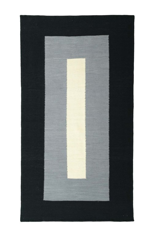 Full view of New Modern Design rug from Iran / Persia, 227 × 124 cm in Gray tones