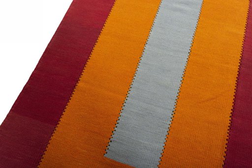 Surface texture of New Modern Design rug with natural Wool and intricate pattern