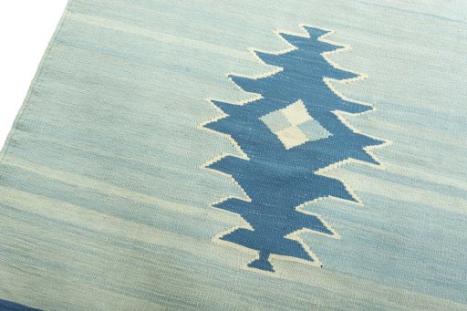 Surface texture of New Modern Design rug with natural Wool and intricate pattern