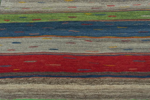 Full view of New Modern Design rug from Iran / Persia, 142 × 105 cm in Multi Color tones
