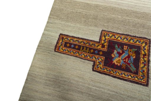 Surface texture of New Modern Design rug with natural Wool and intricate pattern
