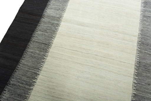 Surface texture of New Modern Design rug with natural Wool and intricate pattern
