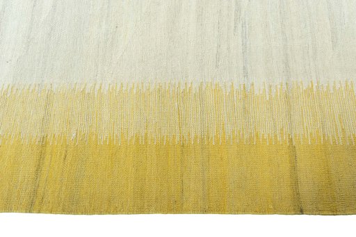 Close-up detail of New Modern Design rug from Iran / Persia showing Wool weave