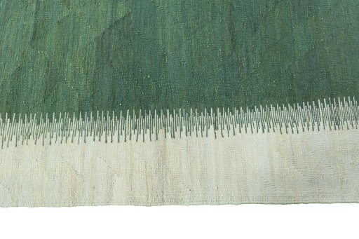 Close-up detail of New Modern Design rug from Iran / Persia showing Wool weave