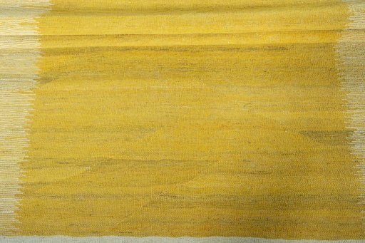 Full view of New Modern Design rug from Iran / Persia, 246 × 174 cm in Yellow tones