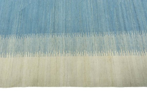 Close-up detail of New Modern Design rug from Iran / Persia showing Wool weave