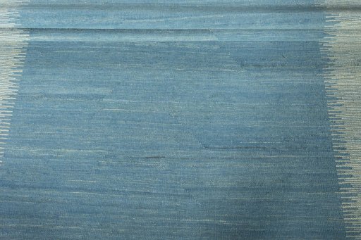 Full view of New Modern Design rug from Iran / Persia, 240 × 177 cm in Blue tones