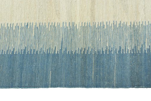 Close-up detail of New Modern Design rug from Iran / Persia showing Wool weave