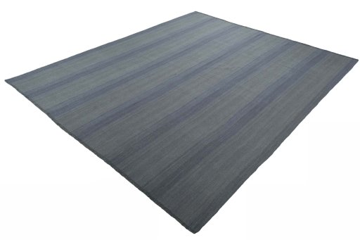 Corner detail of New Modern Design rug showing border pattern and Wool pile