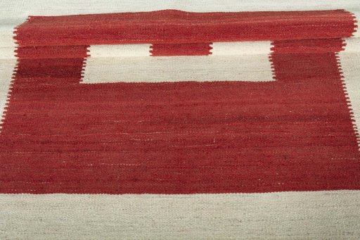 Full view of New Modern Design rug from Iran / Persia, 193 × 125 cm in Beige tones
