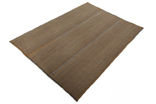 Corner detail of New Modern Design rug showing border pattern and Wool pile