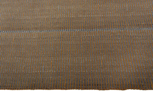 Close-up detail of New Modern Design rug from Iran / Persia showing Wool weave