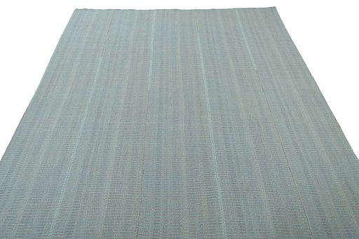 Close-up detail of New Modern Design rug from Iran / Persia showing Wool weave