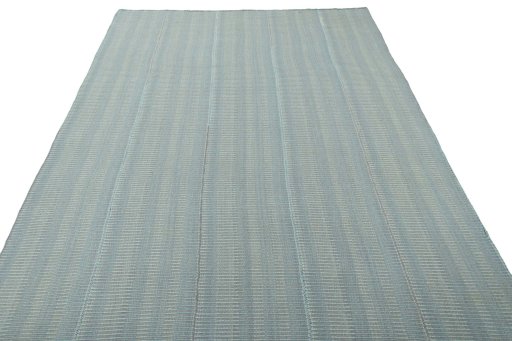 Close-up detail of New Modern Design rug from Iran / Persia showing Wool weave