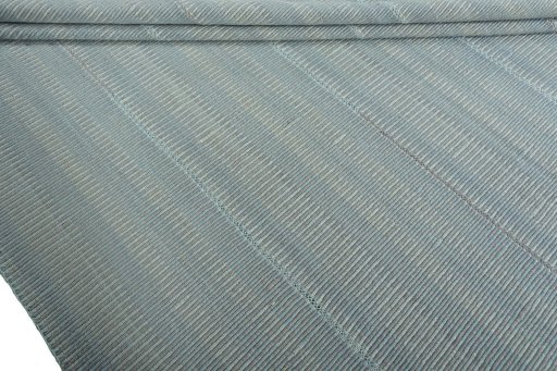 Full view of New Modern Design rug from Iran / Persia, 348 × 254 cm in Blue tones