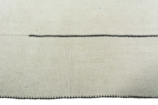 Close-up detail of New Modern Design rug from Iran / Persia showing Wool weave