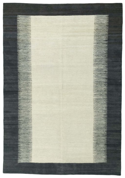 Full view of New Modern Design rug from Turkey, 252 × 176 cm in Gray tones