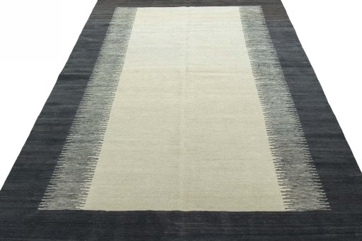 Close-up detail of New Modern Design rug from Turkey showing Wool weave