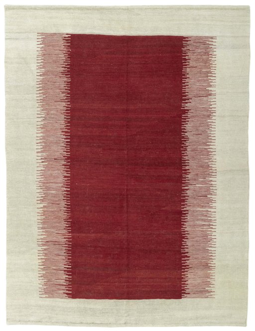 Full view of New Modern Design rug from Turkey, 200 × 151 cm in Red tones