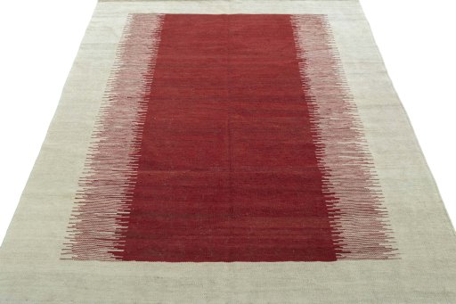 Close-up detail of New Modern Design rug from Turkey showing Wool weave