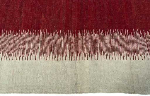 Close-up detail of New Modern Design rug from Turkey showing Wool weave