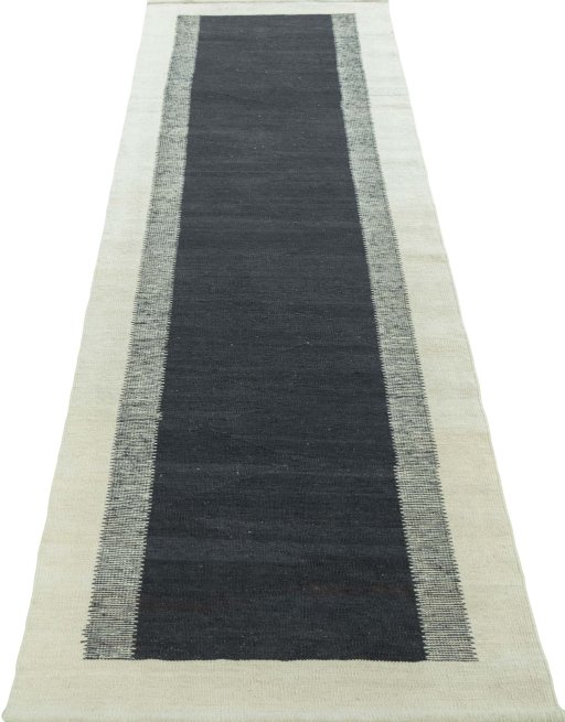Close-up detail of New Modern Design rug from Turkey showing Wool weave