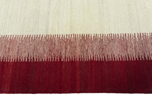Close-up detail of New Modern Design rug from Turkey showing Wool weave