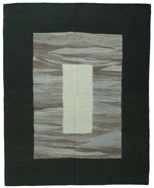 Full view of New Modern Design rug from Turkey, 203 × 162 cm in Gray tones