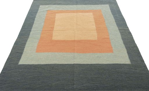 Close-up detail of New Modern Design rug from Turkey showing Wool weave
