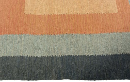 Close-up detail of New Modern Design rug from Turkey showing Wool weave