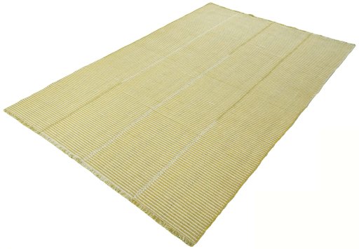 Corner detail of New Modern Design rug showing border pattern and Wool pile