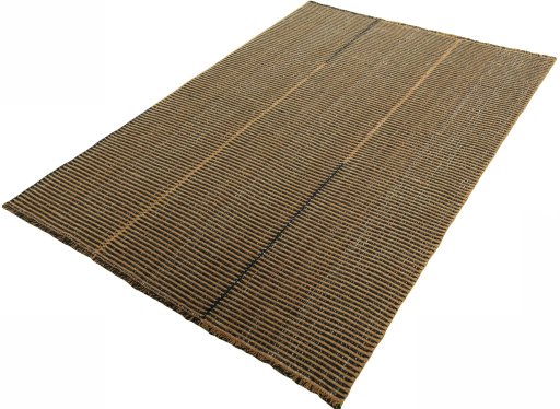 Corner detail of New Modern Design rug showing border pattern and Wool pile