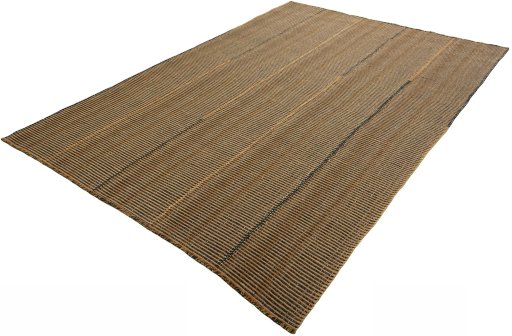 Corner detail of New Modern Design rug showing border pattern and Wool pile