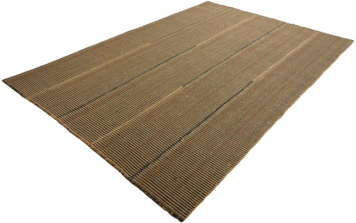 Corner detail of New Modern Design rug showing border pattern and Wool pile