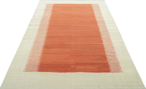 Close-up detail of New Modern Design rug from Turkey showing Wool weave