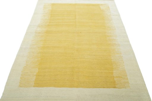Close-up detail of New Modern Design rug from Turkey showing Wool weave