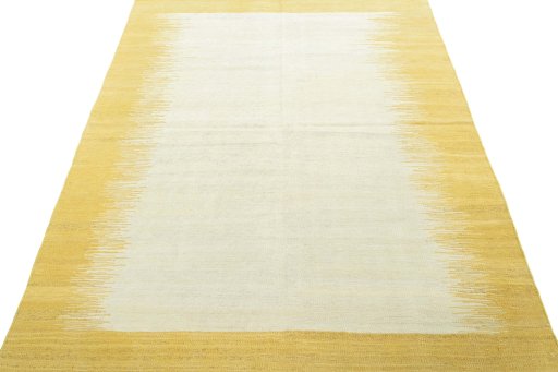 Close-up detail of New Modern Design rug from Turkey showing Wool weave