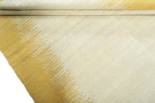 Full view of New Modern Design rug from Turkey, 205 × 154 cm in Yellow tones
