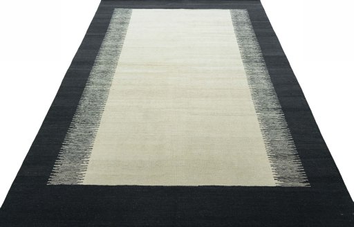 Close-up detail of New Modern Design rug from Turkey showing Wool weave