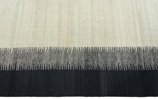Close-up detail of New Modern Design rug from Turkey showing Wool weave