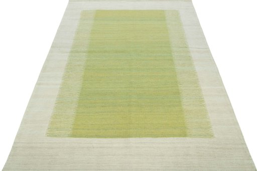 Close-up detail of New Modern Design rug from Turkey showing Wool weave