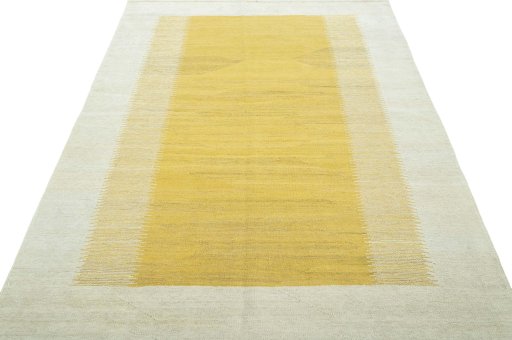Close-up detail of New Modern Design rug from Turkey showing Wool weave